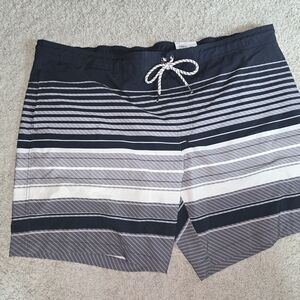 Sonoma Black and Gray Board Shorts Modern Swimwear